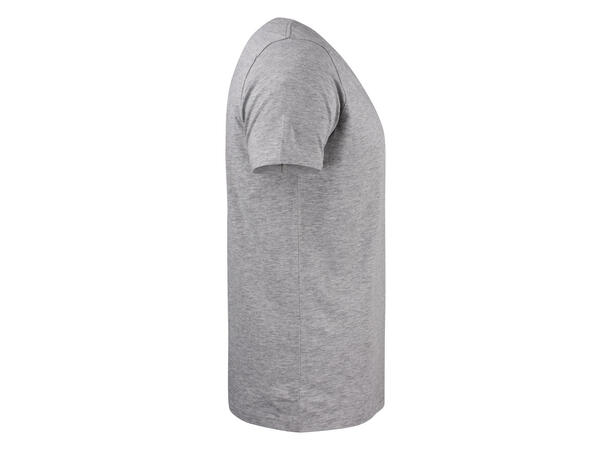 Harvest Whailford Organic Slub V-neck Gråmelert str. S