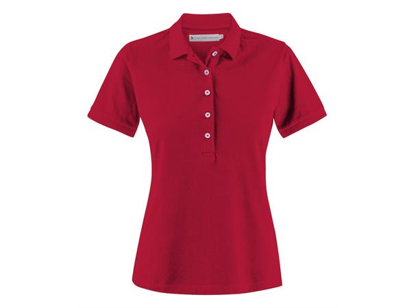 Harvest Sunset Stretch Polo Woman Rød str. L