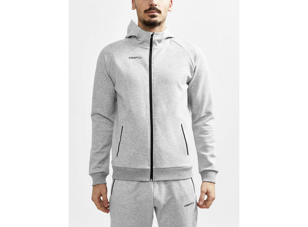 Craft Core Soul Full Zip Hood M Gråmelert str. 4XL
