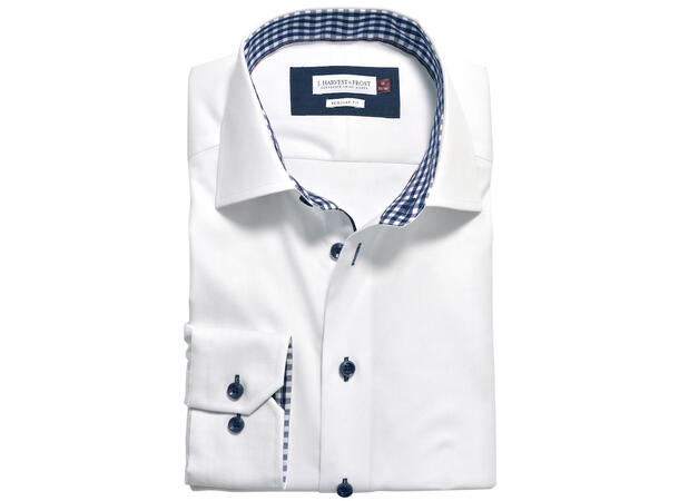 JH&Frost  Red Bow 20 Regular Fit Hvit/Blå str. 4XL