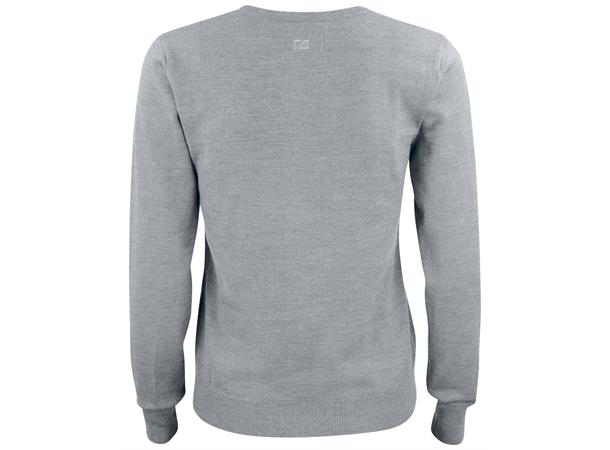Cutter&Buck Everett V-Neck Dame Gråmelert str. S