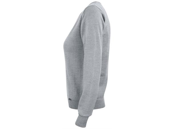 Cutter&Buck Everett V-Neck Dame Gråmelert str. S