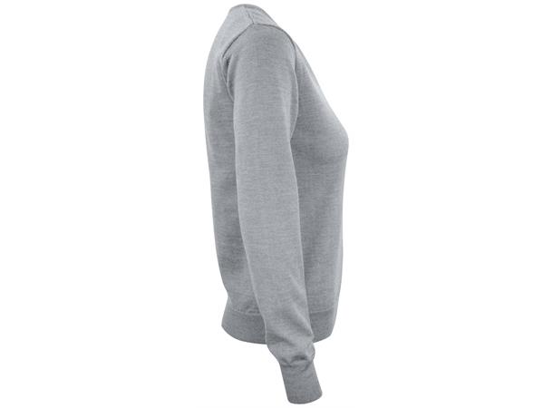Cutter&Buck Everett V-Neck Dame Gråmelert str. S