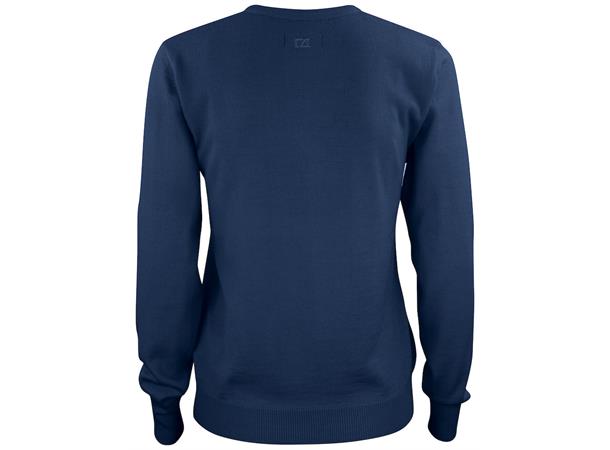 Cutter&Buck Everett V-Neck Dame Marineblå str. S