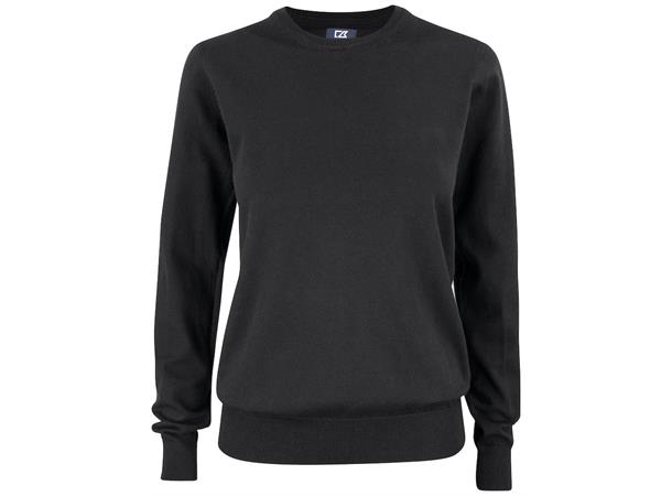 Cutter&Buck Oakville Crewneck Dame Svart str. S
