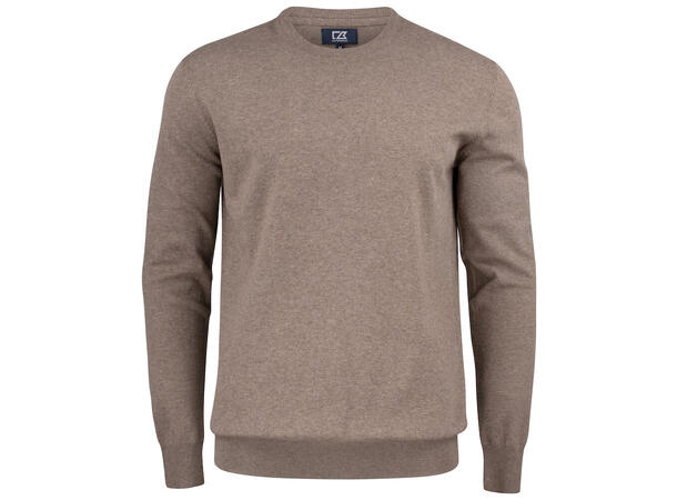 Cutter&Buck Oakville Crewneck Men Brunmelert str. XXL