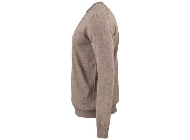 Cutter&Buck Oakville Crewneck Men Brunmelert str. 4XL