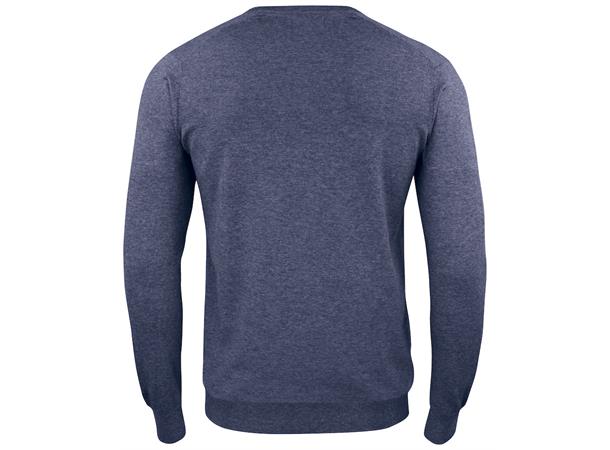 Cutter&Buck Oakville V-neck Men Blåmelert str. XL