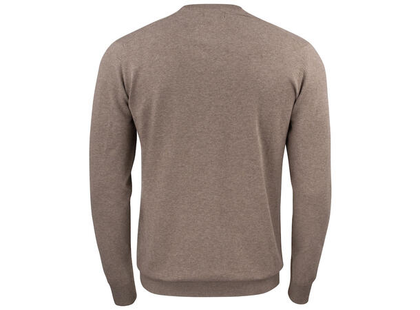 Cutter&Buck Oakville V-neck Men Brunmelert str. XXL