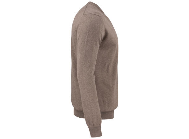 Cutter&Buck Oakville V-neck Men Brunmelert str. XXL