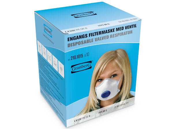 Granberg Filtermaske FFP2 NR D m/ventil