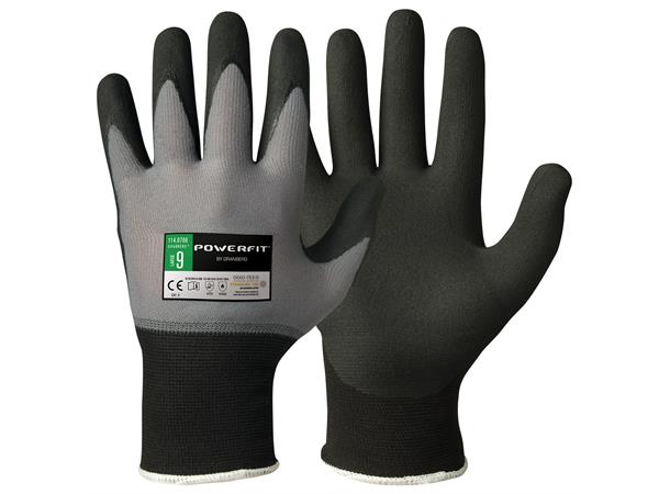 Granberg Hanske, montering, nitril Str. 12 nylon/nitrilskum, grå/grå, 18g