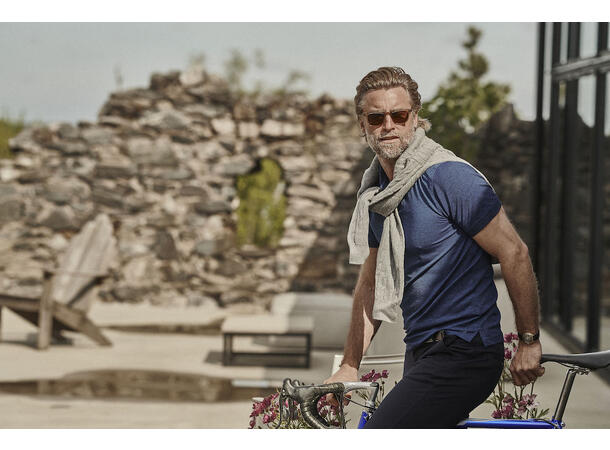 Cutter&Buck Advantage Polo Men Blåmelert str. 4XL