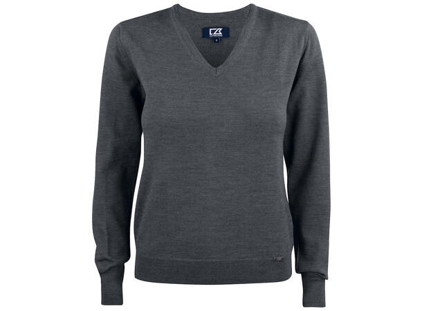 Cutter&Buck Everett V-Neck Dame Grå str. L