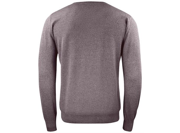 Cutter&Buck Kennewick Crewneck Men Brunmelert str. 4XL