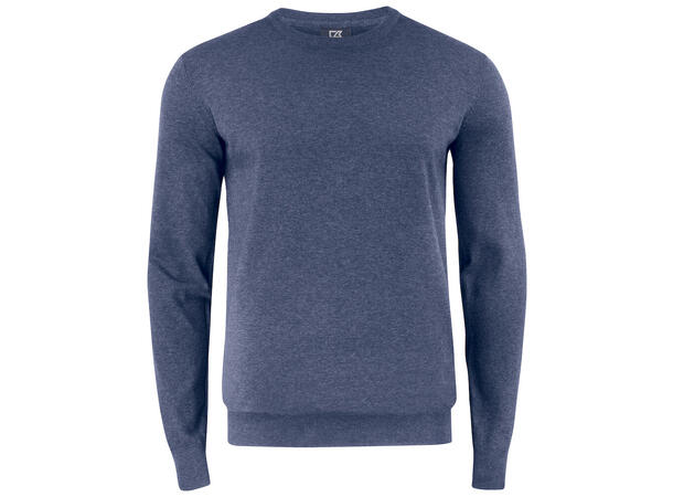 Cutter&Buck Oakville Crewneck Men Blåmelert str. S