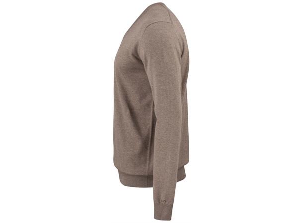 Cutter&Buck Oakville V-neck Men Brunmelert str. M