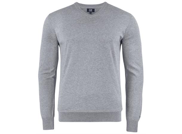 Cutter&Buck Oakville V-neck Men Gråmelert str. 4XL
