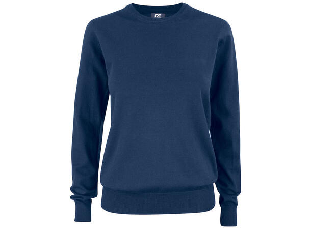 Cutter&Buck Oakville Crewneck Dame Marineblå str. L