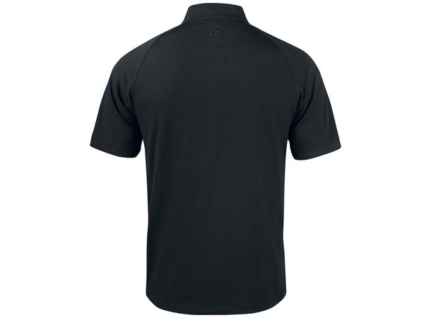 Cutter&Buck Advantage Stand-Up Collar Svart str. XL  Polo