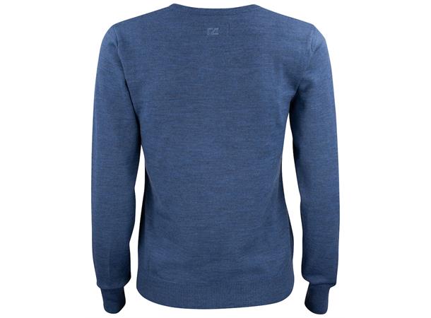 Cutter&Buck Everett V-Neck Dame Blå str. XXL