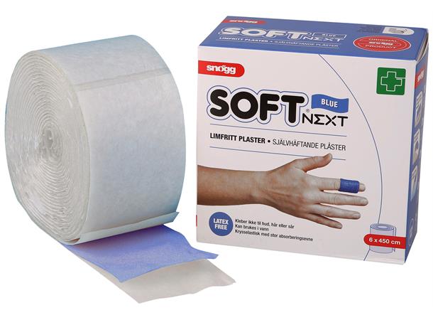 Skydda Plaster Soft Next Blå 6Cmx1M
