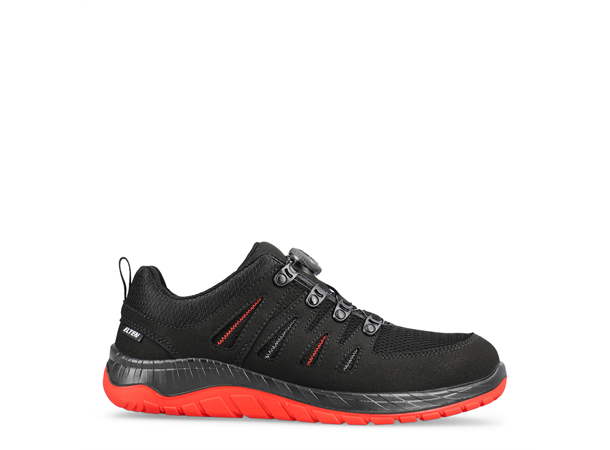 Elten Maddox BOA® Black-Red Low S3 Svart, str.40 S3 SRC