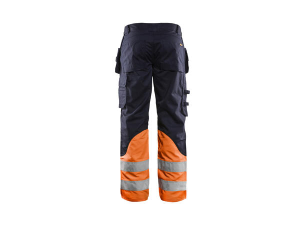 Blåkläder Multinormbukse Marineblå/Oransje, str.C44