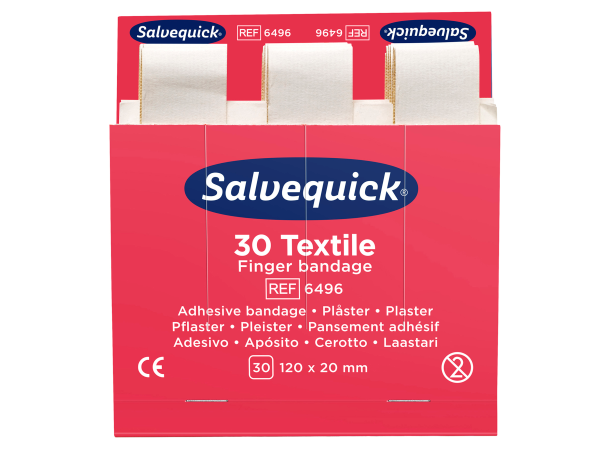 Cederroth Plaster Tekstil 6496 Eske à 6 refillpakker