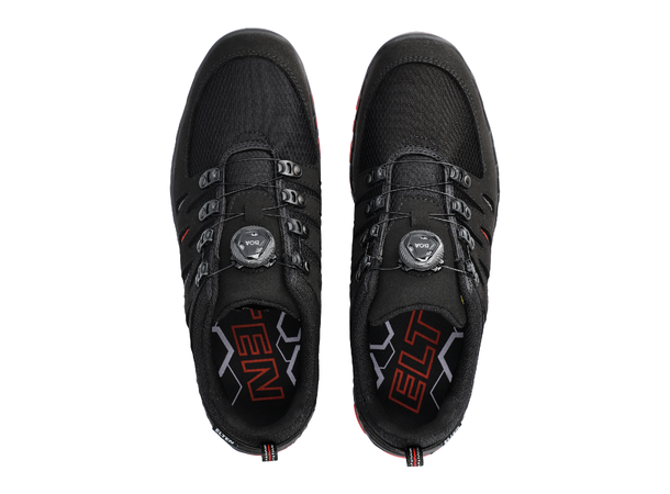 Elten Maddox BOA® Black-Red Low S3 Svart, str.43 S3 SRC