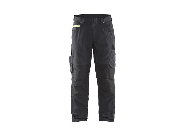 Blåkläder 1495 Servicebukse Stretch Svart/Gul C52
