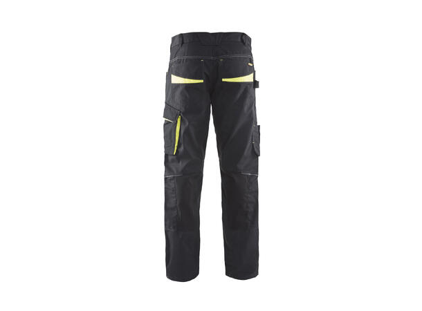 Blåkläder 1495 Servicebukse Stretch Svart/Gul C52