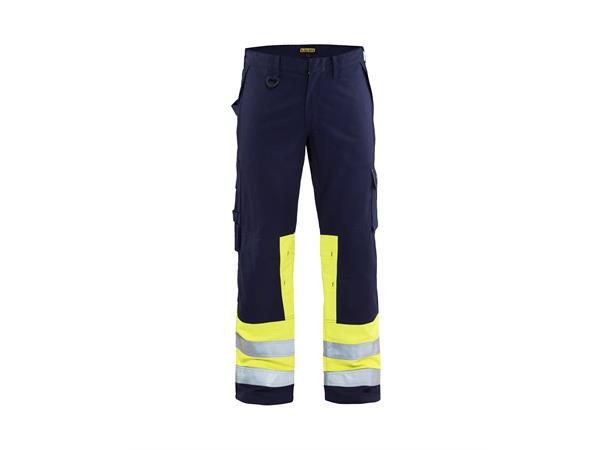 Blåkläder Bukse multinorm Marineblå/Gul, str.C146