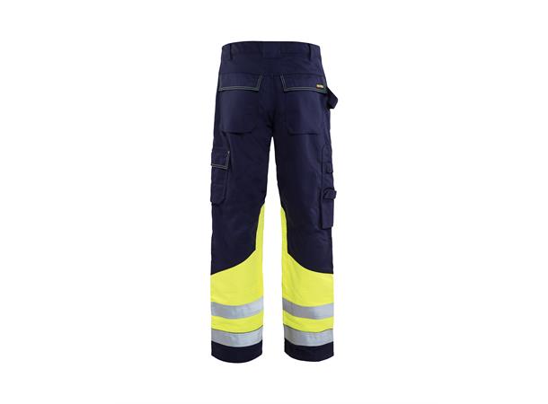 Blåkläder Bukse multinorm Marineblå/Gul, str.C146